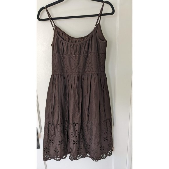 LOFT Vintage Brown Sundress - Size 8P - Picture 2 of 4